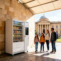 Distributeur automatique de snacks avec fonction SDK, corps métallique, écran tactile, options de paiement multiples pour utilisation en centre commercial