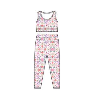 Kerui מהר יבש scrunch butt לנשימה המותניים אלסטי עם סט יוגה דפוס ערכת הפעלה לילדים - Product Image 4