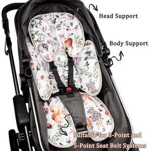 Custom Eco Friendly Baby Infant Warm Reversible Stroller Seat Cushion <strong>Pram</strong> Pad <strong>Liner</strong> - Product Image 5