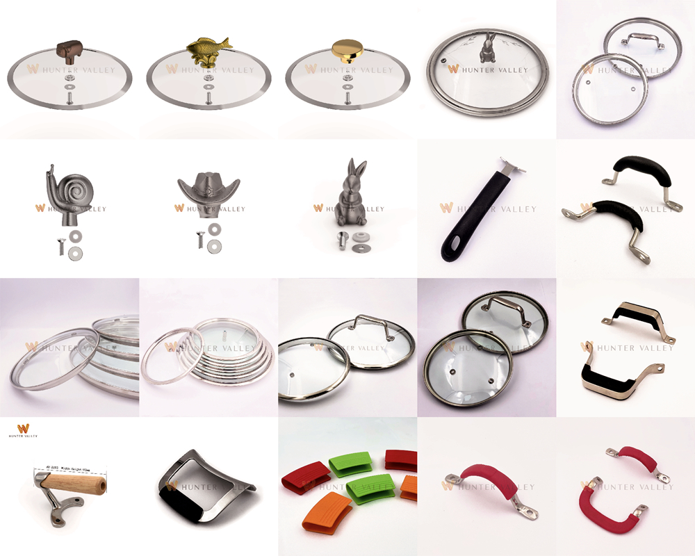 Vendita diretta in fabbrica Hardware per pentole in fusione Metallo personalizzato Acciaio inossidabile Maniglia laterale grande/raccordo per pentole