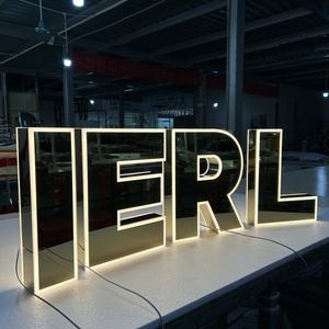 定制照明户外发光二极管金属发光字母定制商店名称标志，用于公司和商店的广告 - Product Image 2