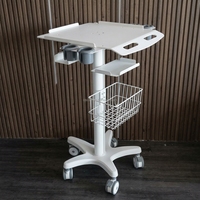 Chariot à ultrasons OSCAT EX-01E pour vétérinaires avec roulettes pour hôpital vétérinaire, support médical mobile, équipement vétérinaire