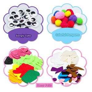 6 uds arte artesanal calcetín marioneta juguetes juego de rol suministros para fiestas marionetas creativas Diy Kit de fabricación de marionetas de mano para niños - Product Image 3