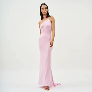 SB2680粉色时尚性感派对马克西连衣裙优雅女性性感连衣裙女性夜总会