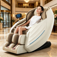 Fauteuil de massage électrique de luxe de haute qualité avec fonction de pétrissage Shiatsu, inclinable, zéro gravité, portable, avec musique Bluetooth
