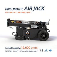 Cric hydraulique pneumatique de 50 tonnes pour réparation de camions sur route, portable