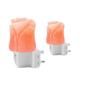 Belle lampe à sel Rose de haute qualité avec cordon électrique et ampoule-entreprises siennes - Product Image 5