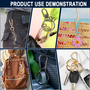 ขายส่งจากโรงงาน ราคาถูก รับทำโลโก้ แบรนด์ ชื่อ แกะสลักลงบนพวงกุญแจเหล็ก/สแตนเลส ป้ายห้อยคอสุนัข วงแหวนกุญแจแบบแบน วงแหวนกุญแจแบบแยกส่วน - Product Image 6