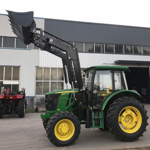 Tracteur agricole à chargement frontal et arrière creuser l'herbe pince fourche godet quatre en un - Product Image 3