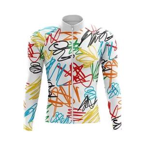 Maillot de Ciclismo Zede Personalizado con Estampado de Graffiti a Color, de Secado Rápido, Ligero, Transpirable y Resistente al Viento, en Varios Colores para Ciclistas - Product Image 3