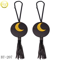Sac à main personnalisé logos en métal creux lettre nom étiquettes volantes avec boule chaîne tige forme porte-clés étiquette pour étiquettes à bagages