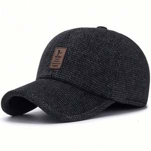 Casquette de sport automne-hiver pour hommes d'âge moyen et seniors, casquette de baseball en coton pour cyclisme en extérieur, style urbain, chaude et protectrice pour les oreilles - Product Image 3