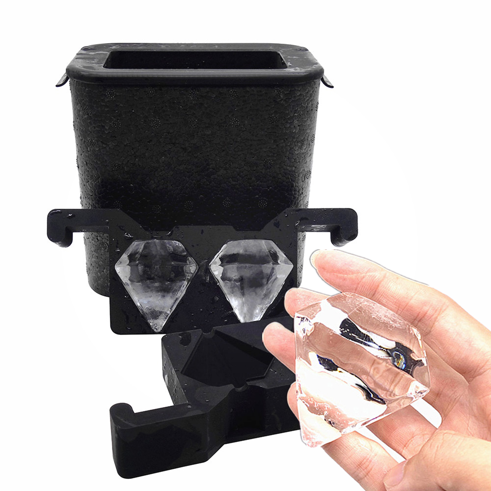 Negro 2,5 pulgadas bola de hielo