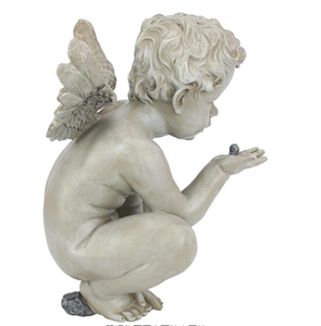 树脂可爱小天使花园雕像