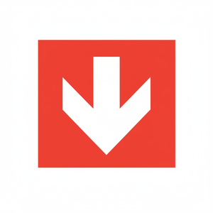 Segno della freccia Antifire. Alluminio 250mm - Product Image 1