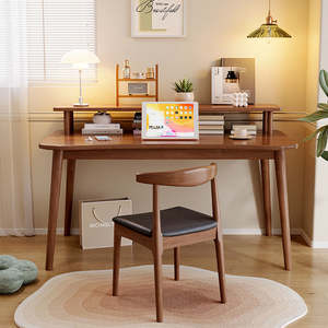 Escritorio Multiusos de Madera Maciza con Almacenamiento, Librero Simple, Banco de Trabajo para Estudiantes de Primaria y Secundaria, Dormitorio, <span class=keywords><strong>Estudio</strong></span> - Product Image 5