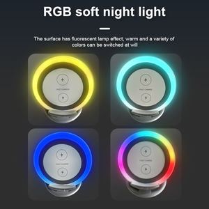 2026 New Trend 4-in-1 Table <strong>Wireless</strong> <strong>Charger</strong> Speaker <strong>with</strong> Night <strong>Lamp</strong> 15W Magnetic <strong>Bedside</strong> <strong>Lamp</strong> - Product Image 6
