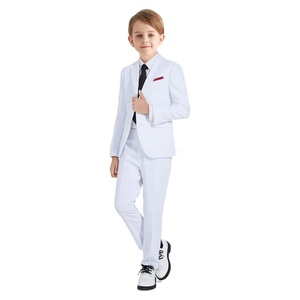 Ensemble de costumes de soirée élégants pour garçons Blazers slim avec gilet et pantalon 3 pièces Tenue formelle pour enfants pour événements Vêtements pour enfants - Product Image 2