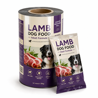 Rouleau de film d'emballage alimentaire personnalisé pour friandises pour chats au thon, résistant à l'humidité, de qualité alimentaire, pour sachets de collations croustillantes