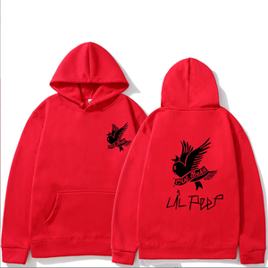 เสื้อฮู้ดลายกราฟิก <span class=keywords><strong>Lil</strong></span> Peep 'Cry Baby' สำหรับผู้ชายและผู้หญิง ทรงหลวม สไตล์สตรีทแวร์ ฮิปฮอป หลากสี (ดำ/ขาว/แดง/เทา/ชมพู) สำหรับฤดูหนาว - Product Image 4