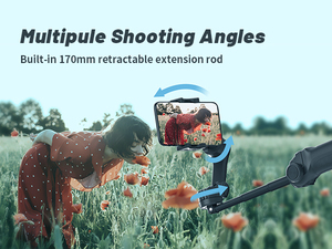 L9 <strong>Phone</strong> Gimbal Stabilizer 3- Foldable Gimbal for iPhone <strong>Gimble</strong> with Focus Wheel TikTok YouTube Vlog Stabilizer - Product Image 5