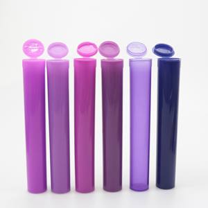 Logo kustom 116mm tabung silinder Pop-Top tahan anak tabung plastik warna-warni untuk obat - Product Image 1
