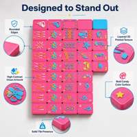 Jeu de Mahjong Américain à Motifs de Créatures Marines Imprimées en 3D, 160 Tuiles, PLA Solide, Écologique, Jeu de Société Éducatif pour la Famille