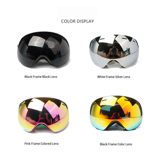 OEM ODM กลางแจ้งสกีป้องกันหมอกเลนส์คู่ PC เลนส์แม่เหล็กเปลี่ยนโลโก้กำหนดเอง UV400 OTG แว่นตากีฬาสกีขี่จักรยาน - Product Image 6