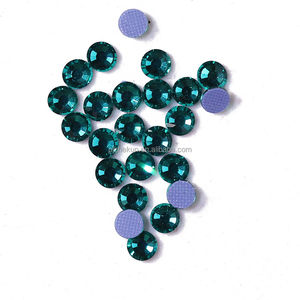 Zk Màu Xanh Zircon SS36-SS30 Có Thể Giặt Thủy Tinh Rhinestone Tinh Thể Nhiệt Cố Định Rhinestone Phẳng Trở Lại Quần Áo Phụ Kiện Tự Làm Trang Trí - Product Image 2