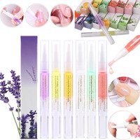 Stylo Huile pour Cuticules à la Vitamine E, Traitement Fortifiant et Stimulant la Croissance des Ongles, avec Pinceau Fin, Soin Réparateur des Ongles et des Cuticules, Huile Hydratante