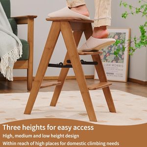 Wooden <strong>Kitchen</strong> <strong>Helper</strong> Learning Tower Wholesales Step Stool Standing <strong>Folding</strong> Montessori Children's Learn Tower for Kid Toddlers - Product Image 3