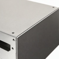 Boîtier en acier laminé à froid pour alimentation ATX personnalisée, finition métallique brossée, grille de ventilateur pré-perforée, ouvertures d'entrée d'air AC pour bloc d'alimentation