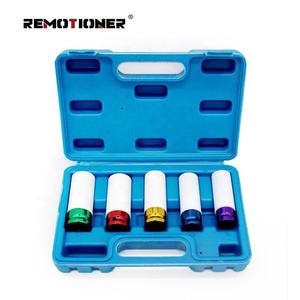 5PCS 15 17 19 21 22mm Bunter Reifens chutz Wand mutter Impact Deep <span class=keywords><strong>Dr</strong></span>. Socket Set für Autore paratur - Product Image 1