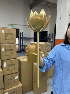 <span class=keywords><strong>Applique</strong></span> murale <span class=keywords><strong>Art</strong></span> <span class=keywords><strong>Nouveau</strong></span> Vintage Luxe pour hall d'hôtel Couloir Fonte de laiton Fleur E14 CE UL Projet personnalisé Lampe murale Alberto - Product Image 3