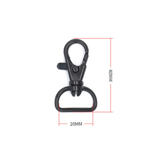 Snap <b>Hook</b> <b>Plastic</b> 20mm Black For Bag Hanging Accessory - Product Image 3