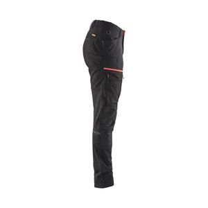 BLAKLADER - 716618459956D19 Pantalon de service pour femme avec stretch Noir/Rouge-PANTALON DE TRAVAIL EAN 7330509800270 - Product Image 4