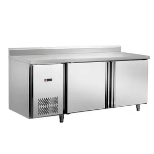 商用2门厨房工作台保鲜冰柜冰箱准备桌