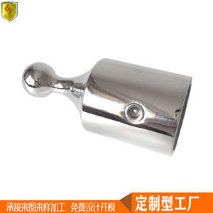 Acier inoxydable de qualité marine, 25 mm, capuchon coulissant à simple fil, à bille, pour fixation de tube d'auvent, assemblage de connexion - Product Image 2