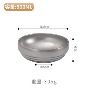 Restaurant Double couche en acier inoxydable 304 bols à soupe isolés à chaud bols à ramen japonais - Product Image 5