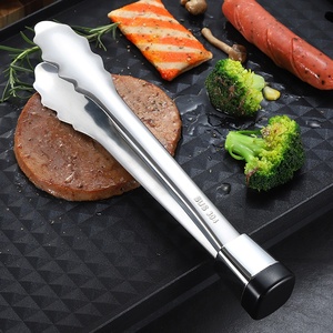 Pinze da <span class=keywords><strong>Cucina</strong></span> Multifunzionali in Acciaio Inox 304 Rinforzato, Antiscivolo e Resistenti alle Alte Temperature, per Bistecche e Barbecue - Product Image 4