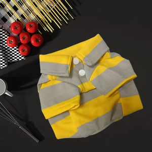 Classic Polyester Solid Dog & Cat Spring Summer Polo <b>Shirt</b> & <b>T</b>-<b>shirt</b> with Elastic Lapel - Product Image 6