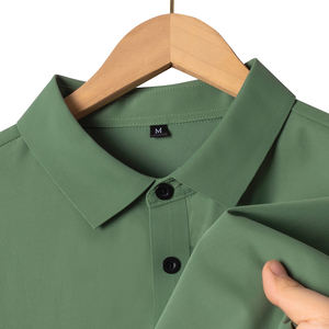 Polos de hombre de punto de secado rápido de fábrica con logotipo bordado, camiseta polo personalizada, polos de golf de rendimiento de algodón para hombres - Product Image 1