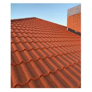La tuile de <span class=keywords><strong>toiture</strong></span> en acier enduite par pierre légère réduisant la charge de bâtiment dans une certaine mesure ne contiennent pas l'<span class=keywords><strong>amiante</strong></span> - Product Image 1