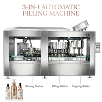Machine de remplissage et de bouchage entièrement automatique pour crème visage, sérum, essence, soin de la peau, flacon en verre, cosmétique