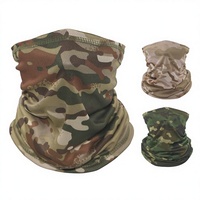 Masque de cyclisme extérieur en polyester, cache-cou camouflage, écharpe magique, couvre-tête de sport à séchage rapide, protection solaire pour le cou en maille
