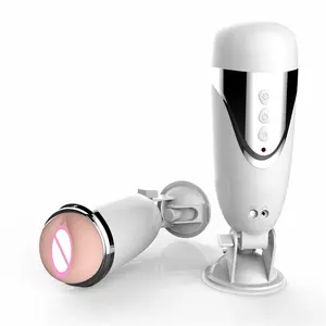 Wholesale cup adults-PM043 silicone vagina hands free masturbation cup electronic sex machine male stroker masturbator for man men sex toys adult