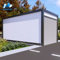 Abri de jardin/garage préfabriqué économique de 20 pieds en conteneur, maison mobile, abri de voiture, maison conteneur préfabriquée avec porte à roulettes