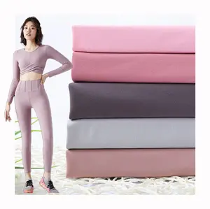 Supplex Nylon 86 Spandex 14 Polyamide Elastane Fabric 300gsm for Gym Fitness Yoga Legging Sportswear