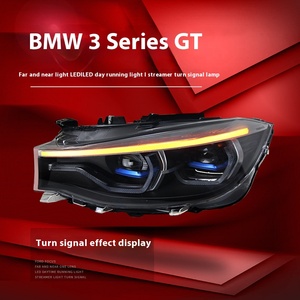 ไฟหน้ารถยนต์สำหรับ F34 ซีรีส์ 3 แบบ LED ปี 2013-2020 พร้อมไฟ DRL ไฟเลี้ยว อุปกรณ์เสริมสำหรับตกแต่ง ชุดไฟหน้าครึ่งดวง - Product Image 5