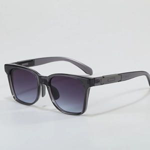 2026 Fashion Trendy Custom Logo Full Rim UV400 PC Lenses Square Sunglasses <b>Black</b> <b>Frame</b> for Women Men Comfortable Sporting Travel - Product Image 1